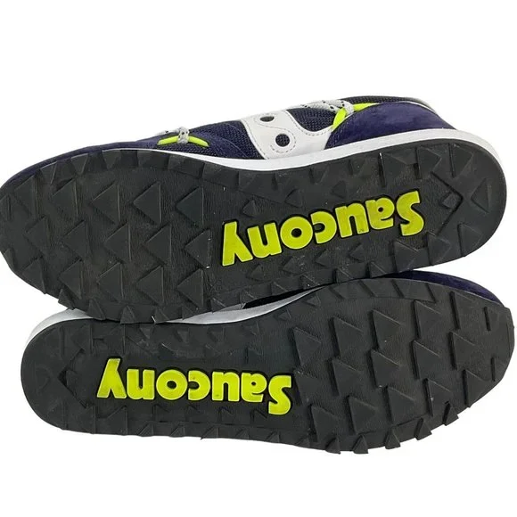 Saucony Shoes Mens Sz 8.5 Womens Sz 10 Purple White Jazz DST Running Worn Once